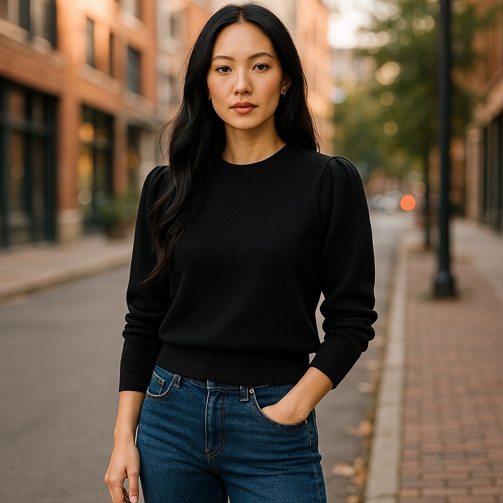 Elegant Black Women's Sweater size s
